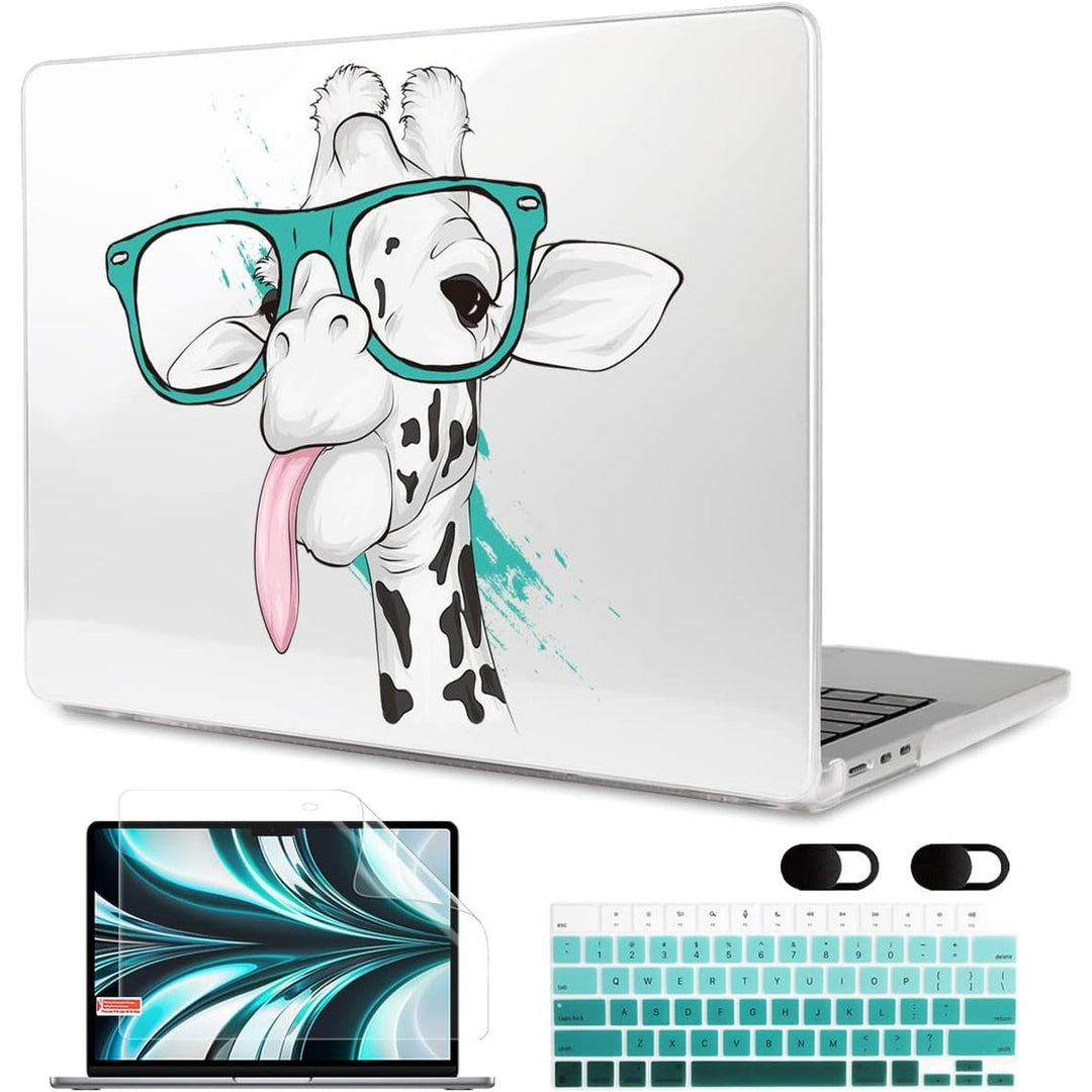 MEEgoodo Floral Hard Shell Case for MacBook Air 13