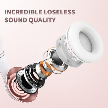 Uliptz Wireless Bluetooth Headphones - Rose Gold