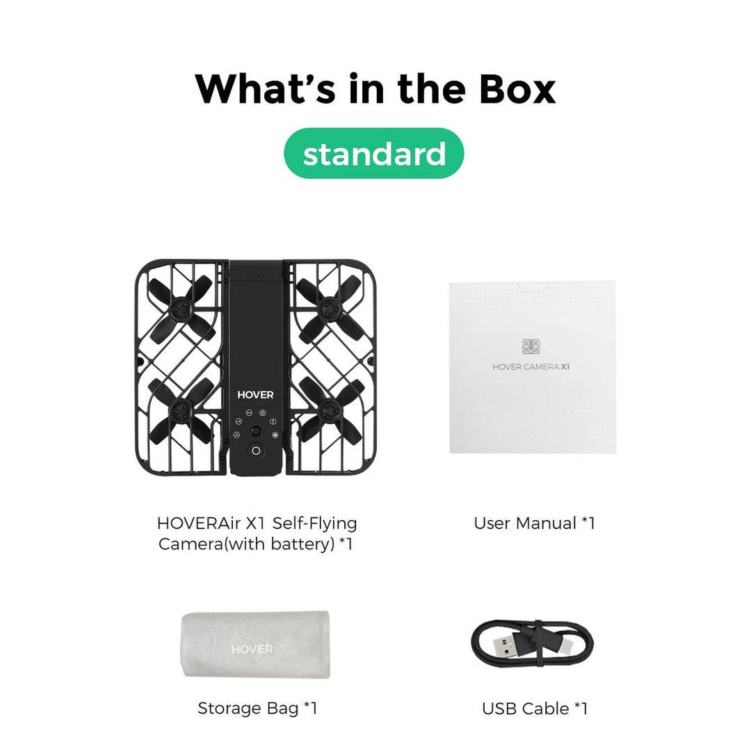 X1 CamFly Drone: Self-Flying, Foldable, Hands-Free