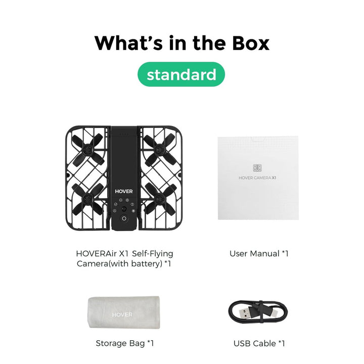 X1 CamFly Drone: Self-Flying, Foldable, Hands-Free