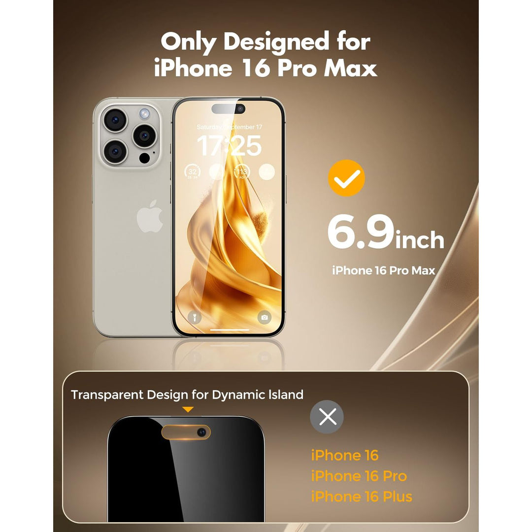 PrivacyShield 2-Pack for iPhone 16 Max