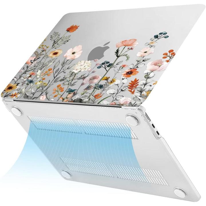 Clear Bloom MacBook Air 13 Case & Cover Set