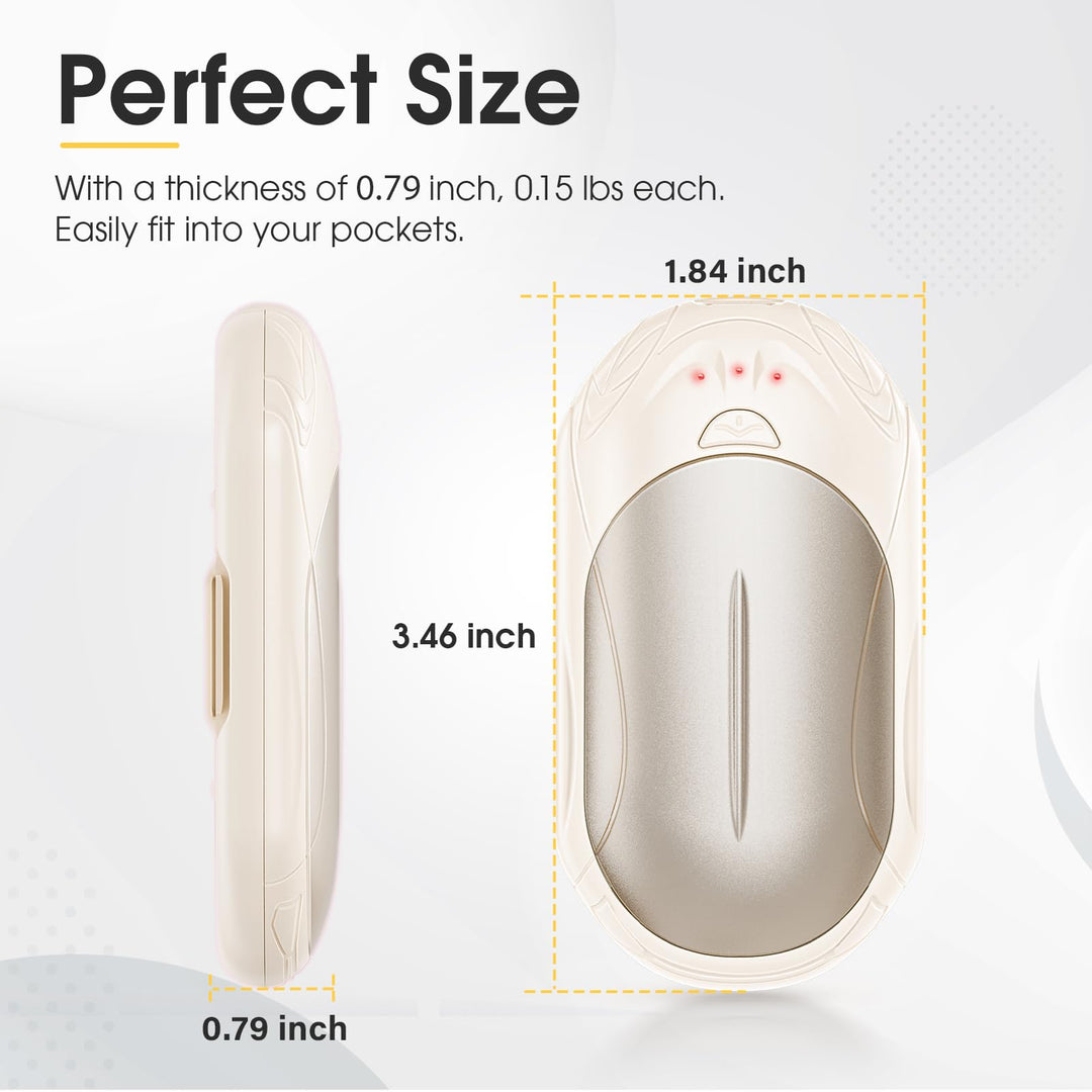 SmartHeat Duo: 20Hrs Rechargeable Hand Warmers
