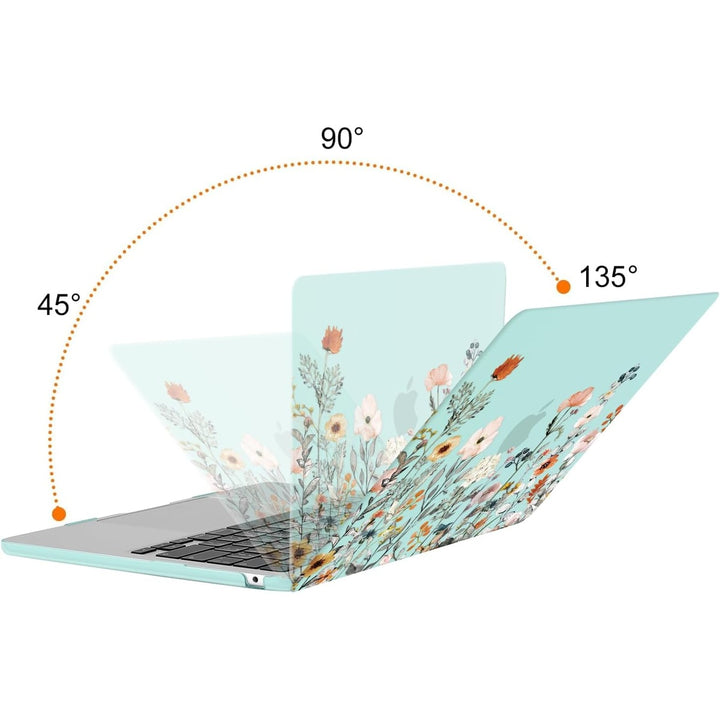 Clear Bloom MacBook Air 13 Case & Cover Set