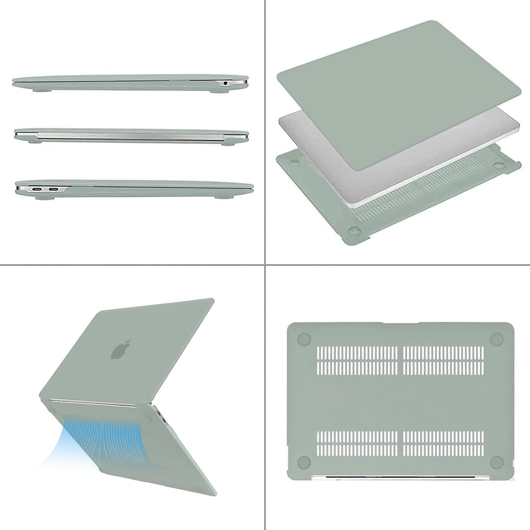 Antique Green MacBook Air Hard Shell & Keyboard Cover