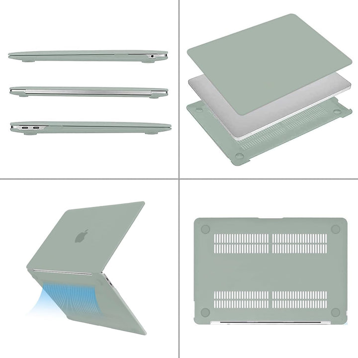 Antique Green MacBook Air Hard Shell & Keyboard Cover