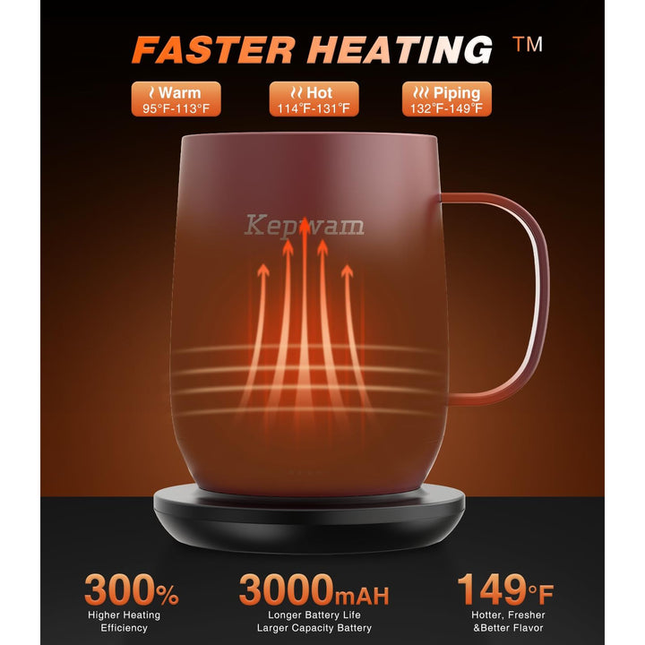 HeatMate 16oz Coffee Mug