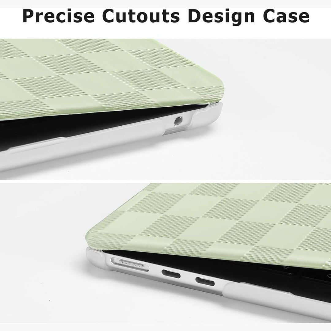 Beige Checker MacBook Air Case & Keyboard Cover