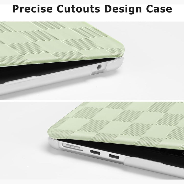 Beige Checker MacBook Air Case & Keyboard Cover