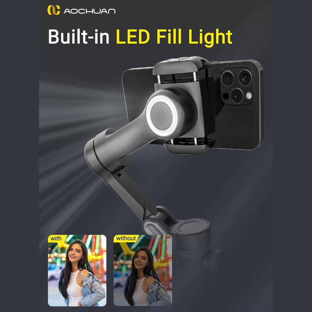 SteadyShot 3-Axis Gimbal - Sleek Black Edition - DOKUTRONIX