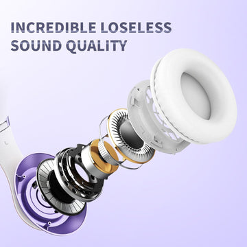 Uliptz Wireless Bluetooth Headphones - Purple