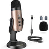 ZealSound Gold USB Gaming Mic with Headphone Jack