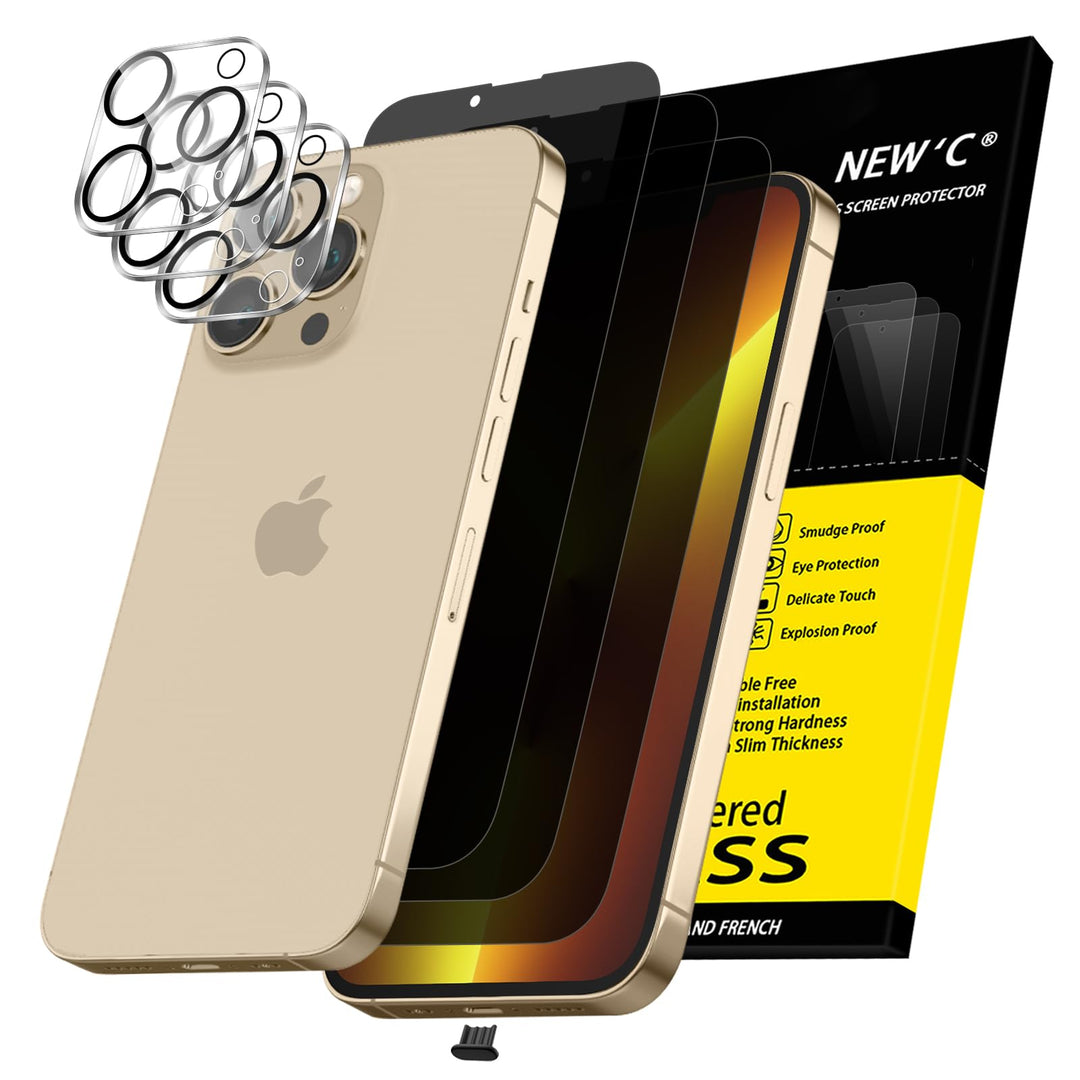 NEW'C Triple Shield: iPhone 16 Pro Protection Kit