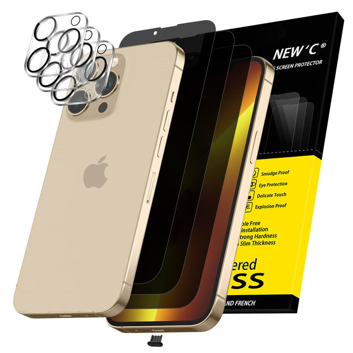 NEW'C Triple Shield: iPhone 16 Pro Protection Kit