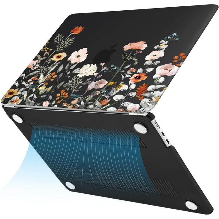 Clear Bloom MacBook Air 13 Case & Cover Set