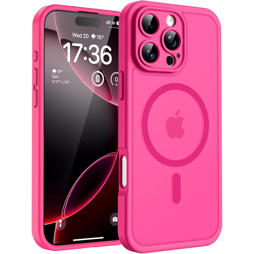 MagSafe Matte Shield Case for 17 Pro Max (Hot Pink)