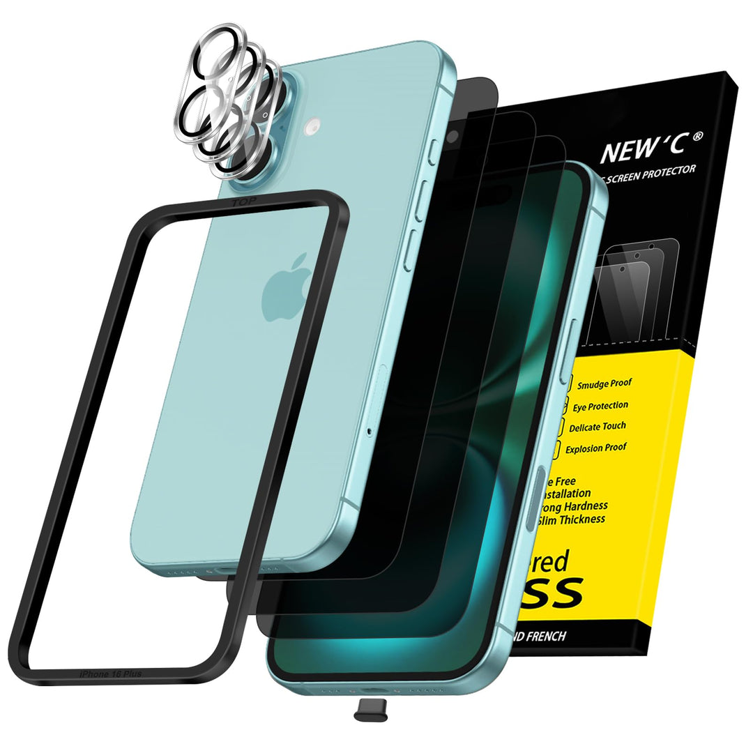 NEW'C Triple Shield: iPhone 16 Pro Protection Kit