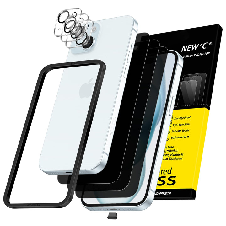 NEW'C Triple Shield: iPhone 16 Pro Protection Kit