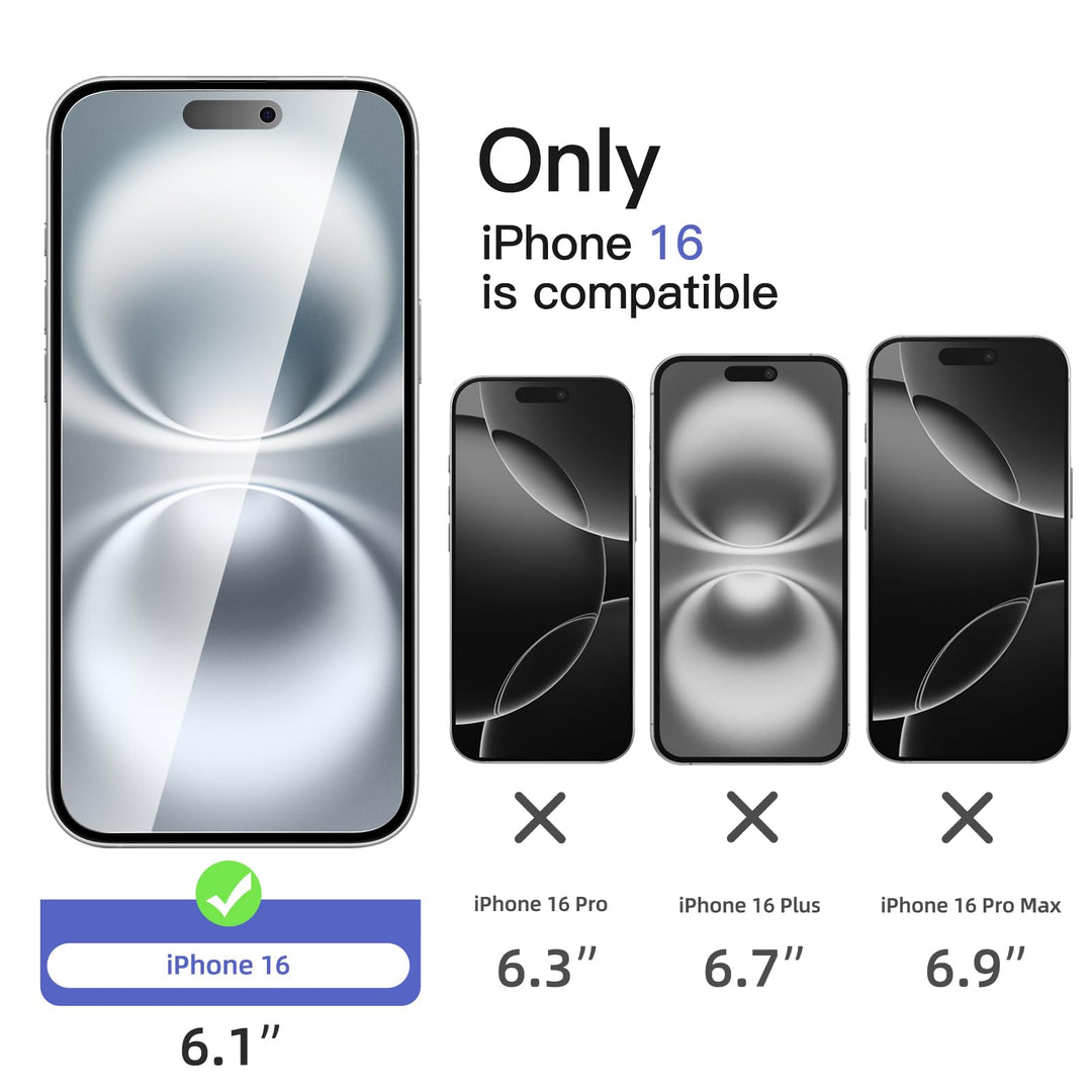 NEW'C Triple Shield: iPhone 16 Pro Protection Kit