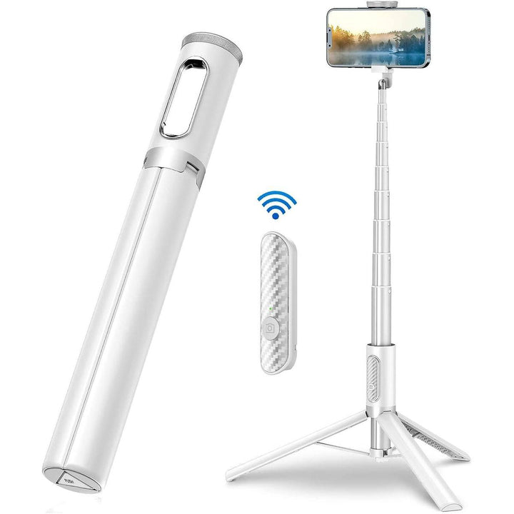 Snap360 All-in-1 Tripod & Selfie Stick - White - DOKUTRONIX