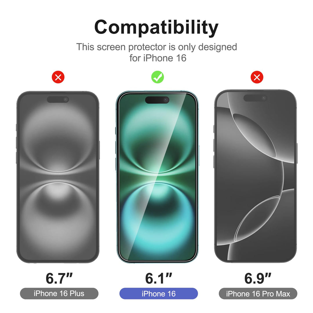 NEW'C Triple Shield: iPhone 16 Pro Protection Kit