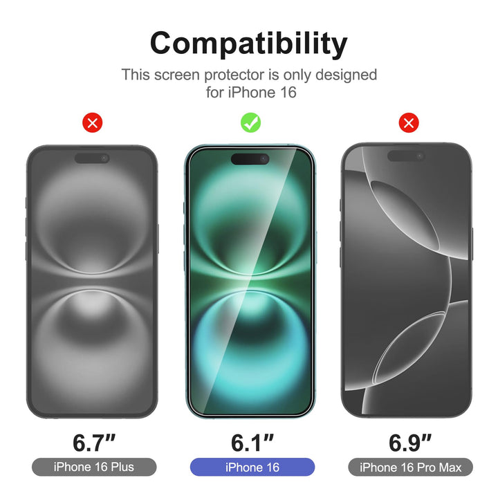 NEW'C Triple Shield: iPhone 16 Pro Protection Kit