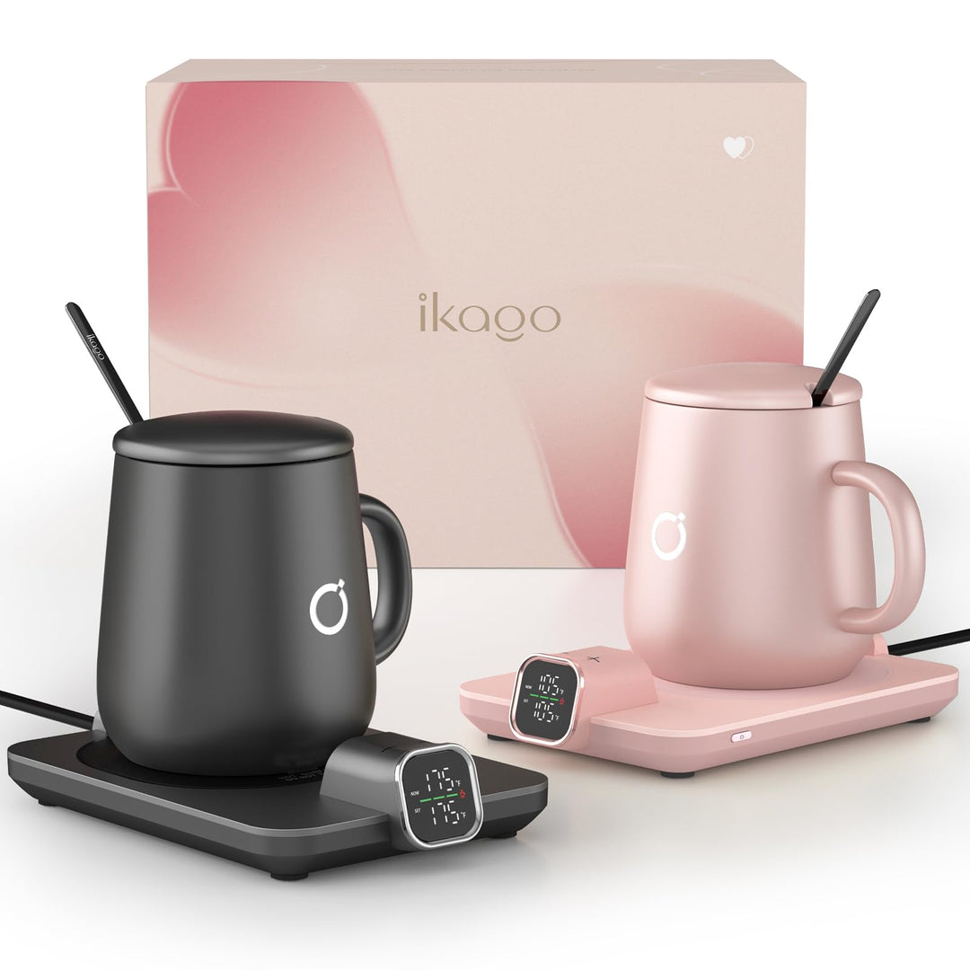 SmartTemp Coffee Mug Warmer Set - Black 15oz