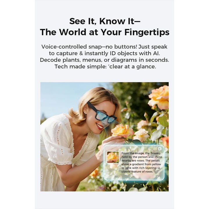 VisionCapture Smart Glasses: HD Photo & Video Recorder