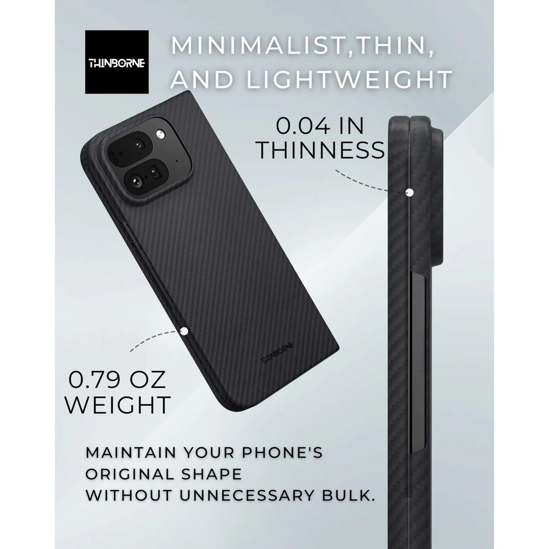 ThinBorne Pixel 10 Pro Fold Case - Ultra Thin Black - DOKUTRONIX