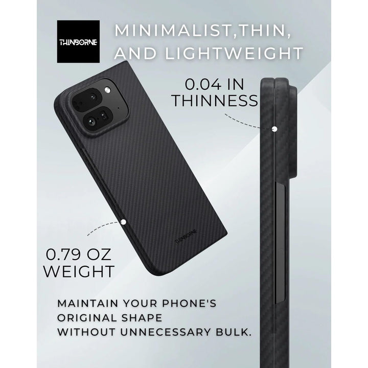 ThinBorne Pixel 10 Pro Fold Case - Ultra Thin Black - DOKUTRONIX
