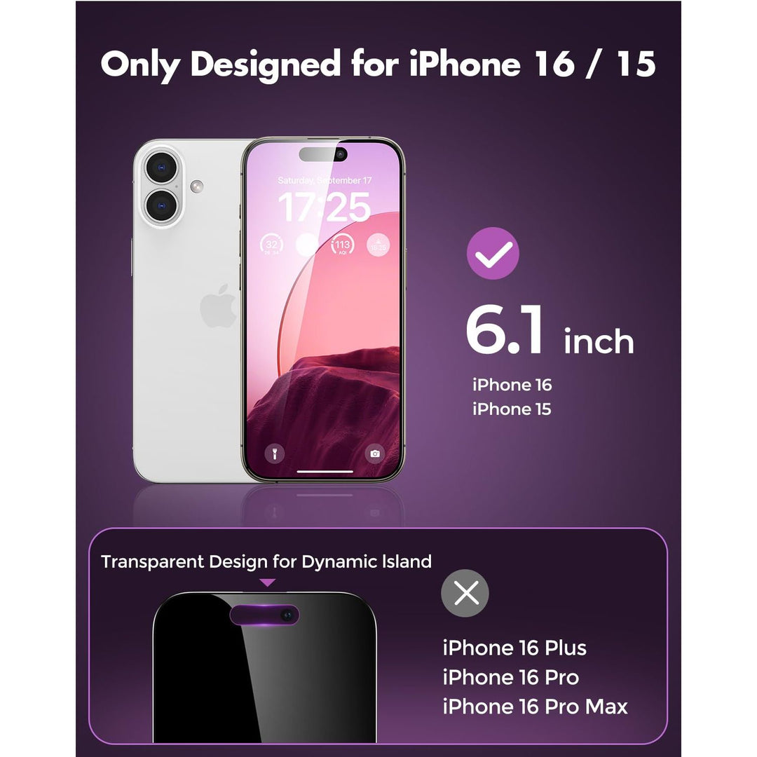 PrivacyShield 2-Pack for iPhone 16 Max