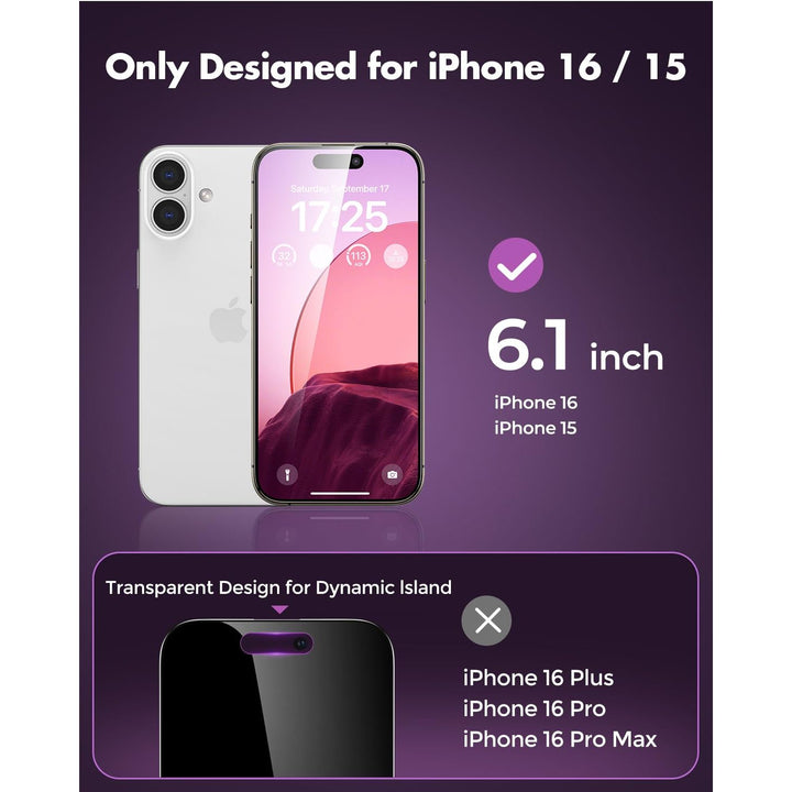 PrivacyShield 2-Pack for iPhone 16 Max