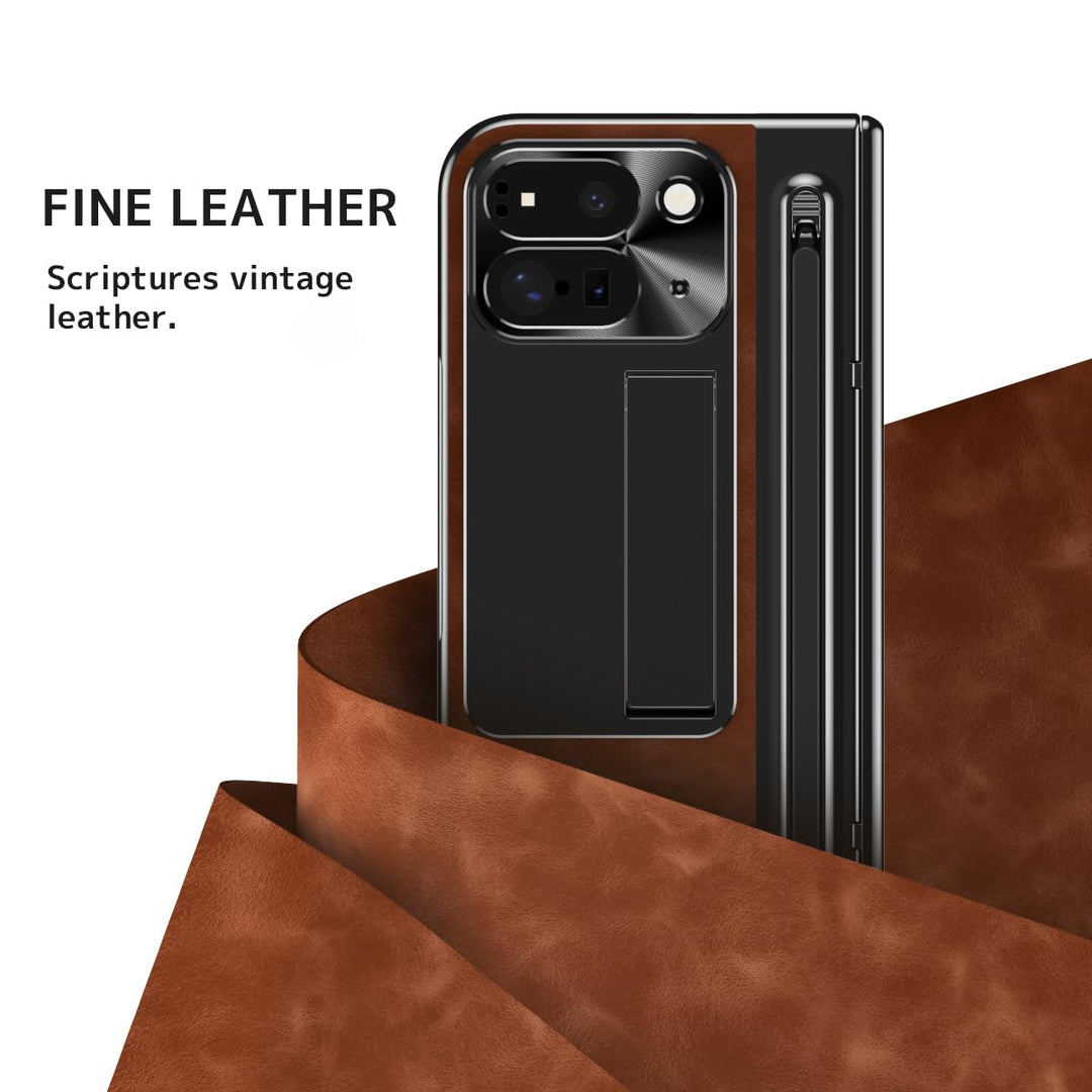 NINKI Fold Case for Pixel 10 Pro - Brown Elegance - DOKUTRONIX