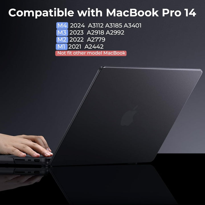 BlueSwan Matte MacBook Pro 14 Case - Space Black