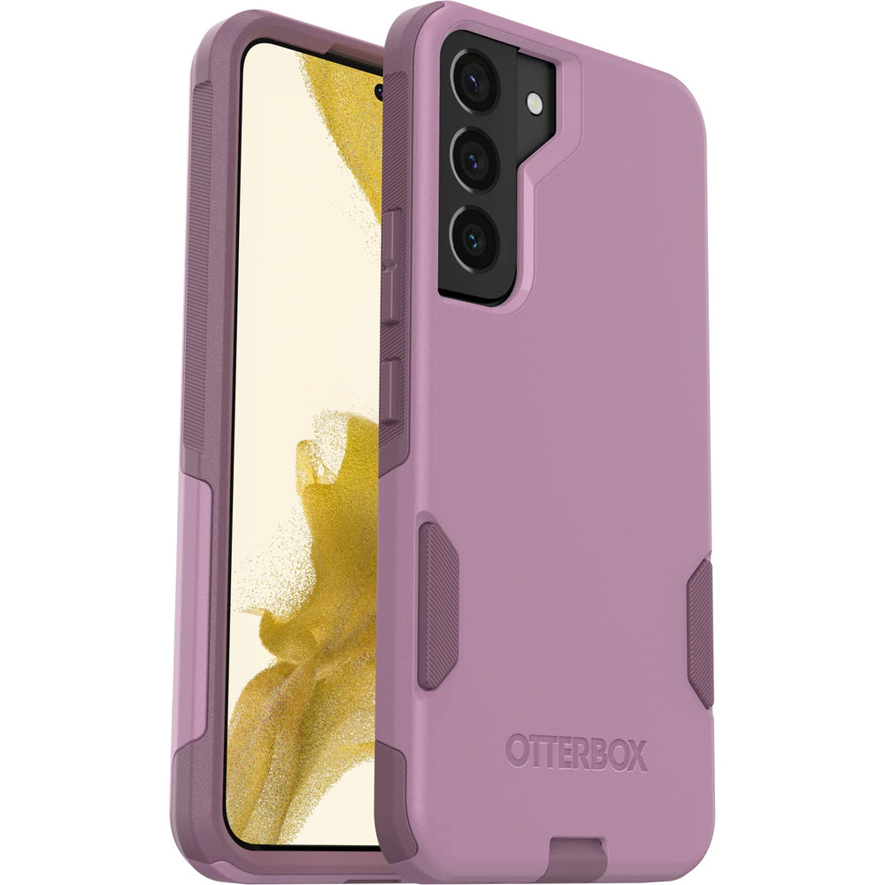 OtterBox Galaxy S22 Commuter Series Case - Maven Way, Slim & Tough, Pocket-Friendly, with Port Protection Pink - DOKUTRONIX