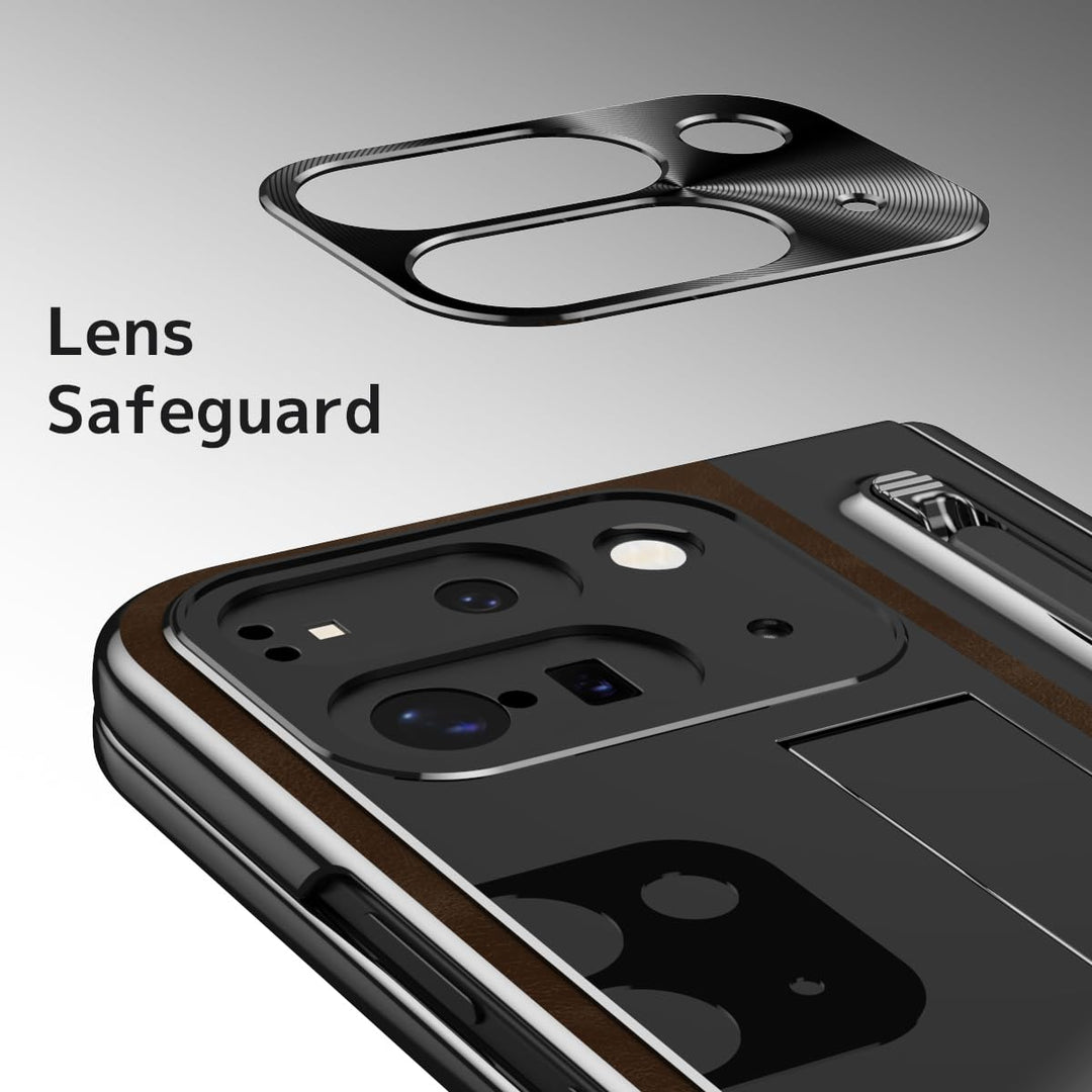 NINKI Fold Case for Pixel 10 Pro - Brown Elegance - DOKUTRONIX