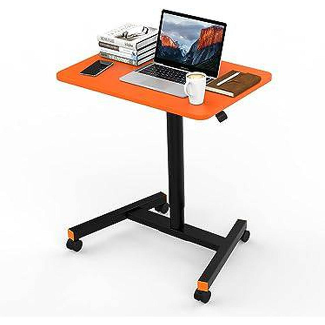 Orange 28 Mobile Sit-Stand Laptop Desk - DOKUTRONIX