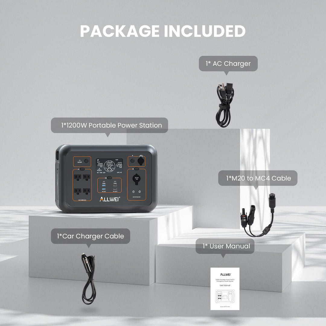 ALLWEI Solar Generator 280Wh