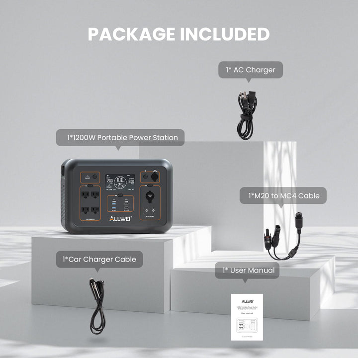 ALLWEI Solar Generator 280Wh