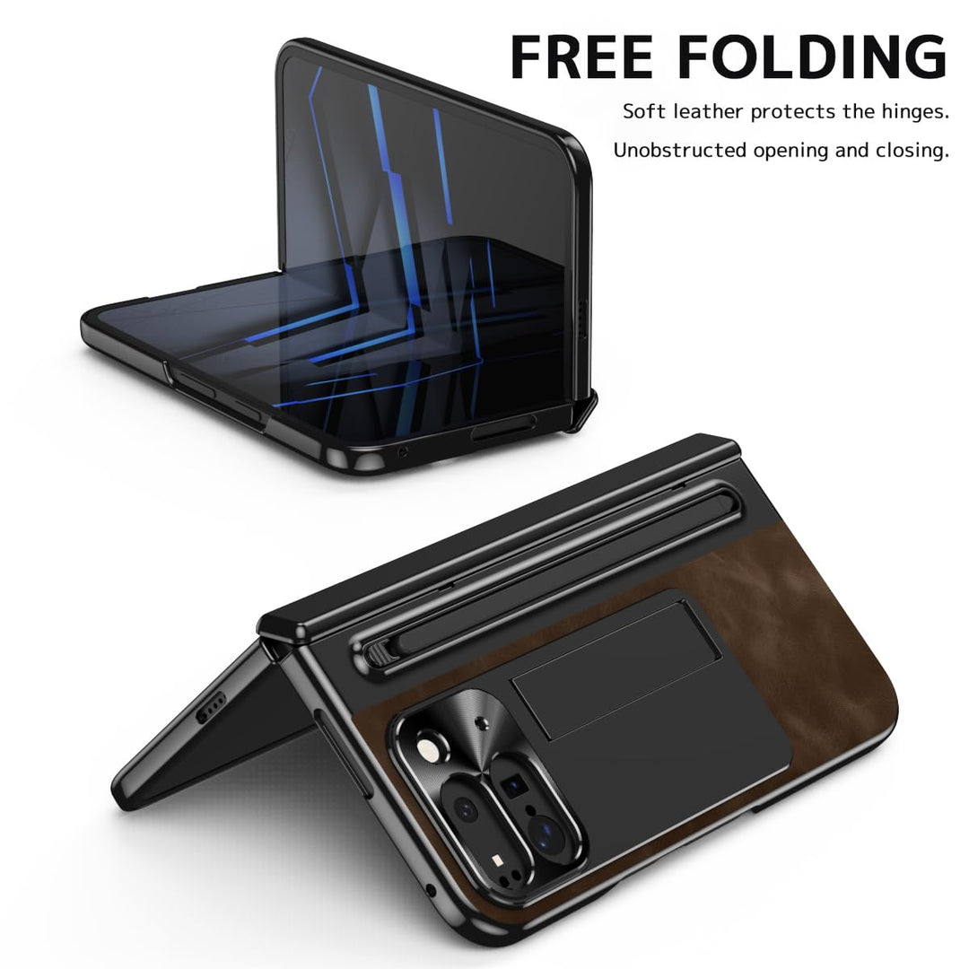 NINKI Fold Case for Pixel 10 Pro - Brown Elegance - DOKUTRONIX