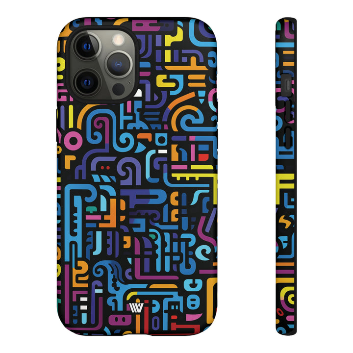 NEON GLYPHS | Tough Phone Case