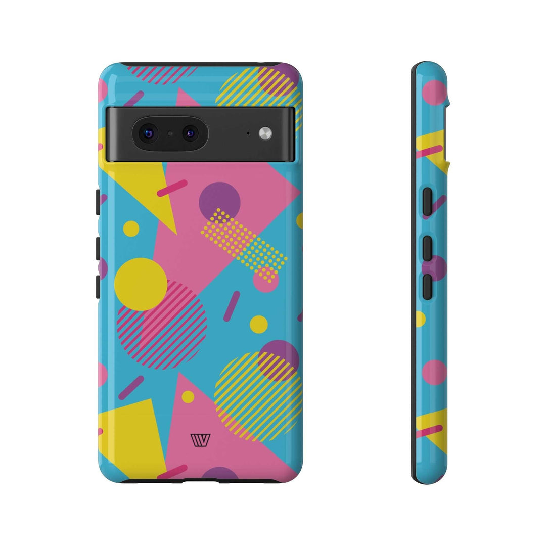 80s / 90s RETRO PATTERN LIGHT BLUE | Tough Phone Case
