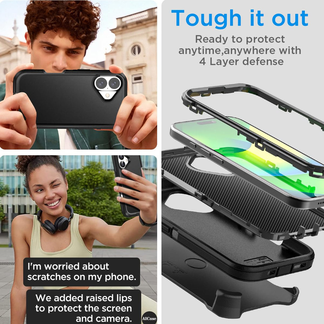 AICase Rugged Shield for iPhone 17 Pro Max