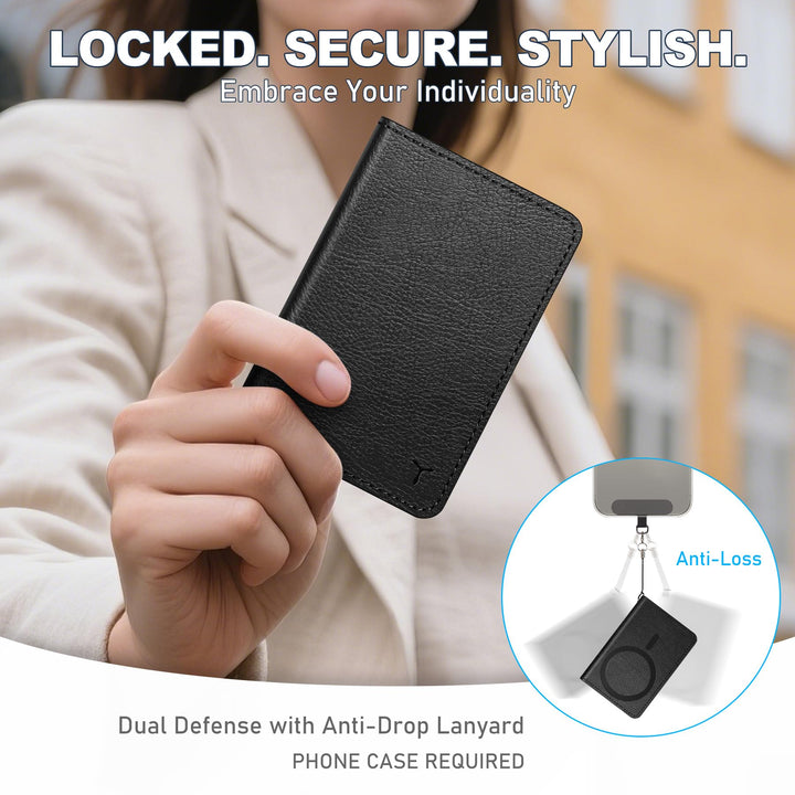 Magsafe PU Wallet - RFID, 6 Slots, Clear ID - DOKUTRONIX