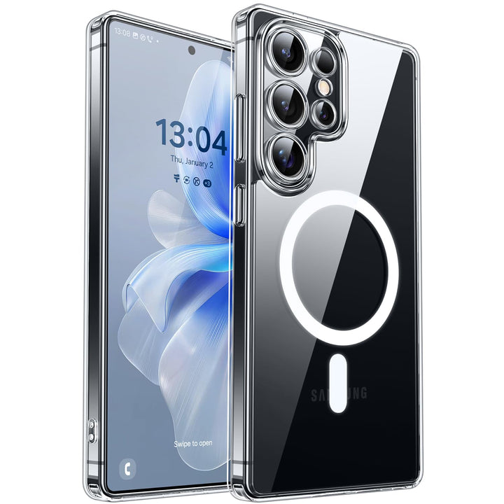 MagFlex Clear Case for Galaxy S25 Ultra with Kickstand - DOKUTRONIX