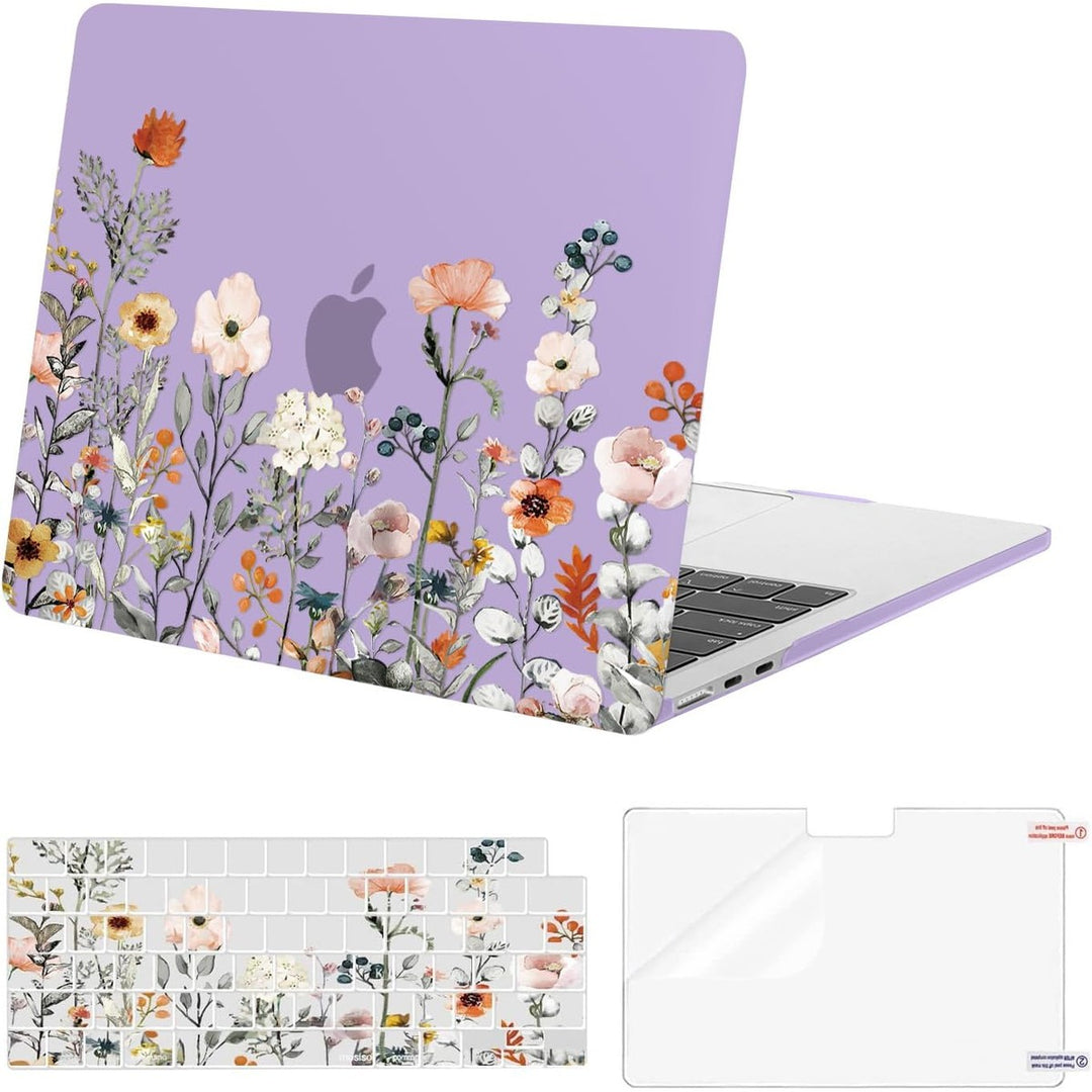 Clear Bloom MacBook Air 13 Case & Cover Set