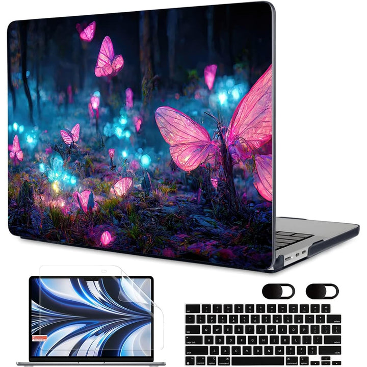 MEEgoodo Floral Hard Shell Case for MacBook Air 13