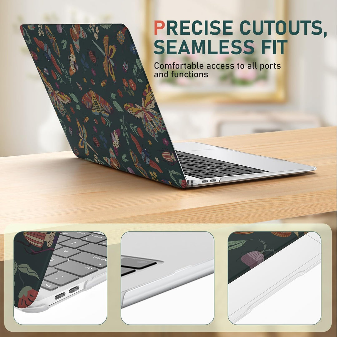 iLeadon Pink Floral MacBook Air 13 Case & Cover