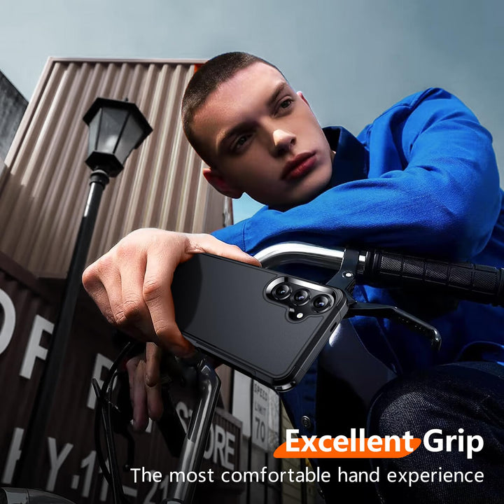 Red2Fire Designed for Samsung Galaxy A16 5G Case, [Military Grade Drop Protection] Non-Slip Heavy Duty Full Body Shockproof Protection Phone Case Galaxy A16 5G Case,Black - DOKUTRONIX