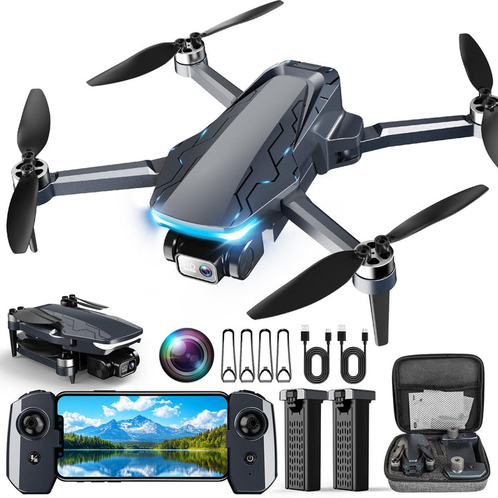 FlyPro 2K HD GPS FPV Drone – 5G, Brushless, Foldable, Dual Battery